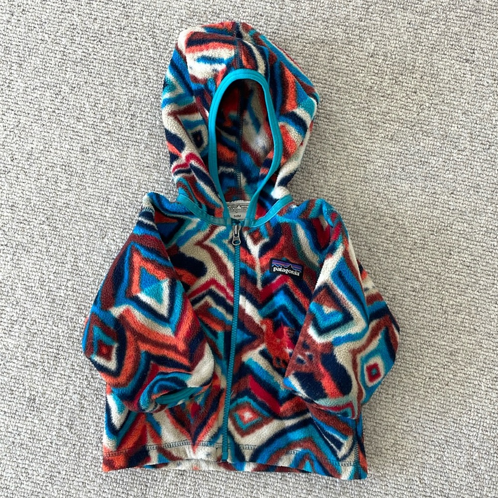Baby Patagonia fleece hoodie
